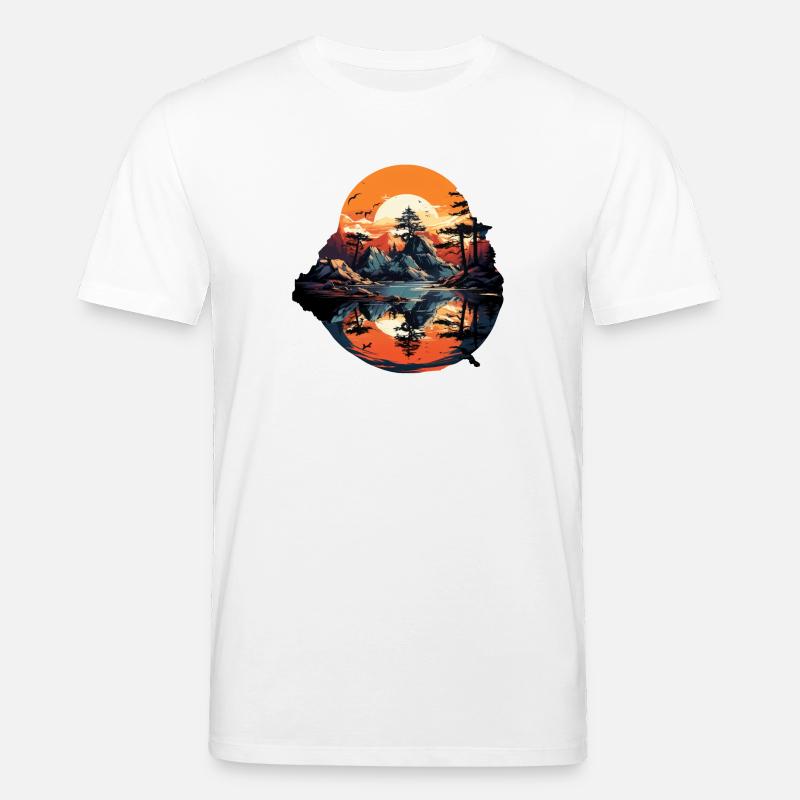 Landschaft - Stanley/Stella Unisex Bio-T-Shirt CREATOR  - Weiß