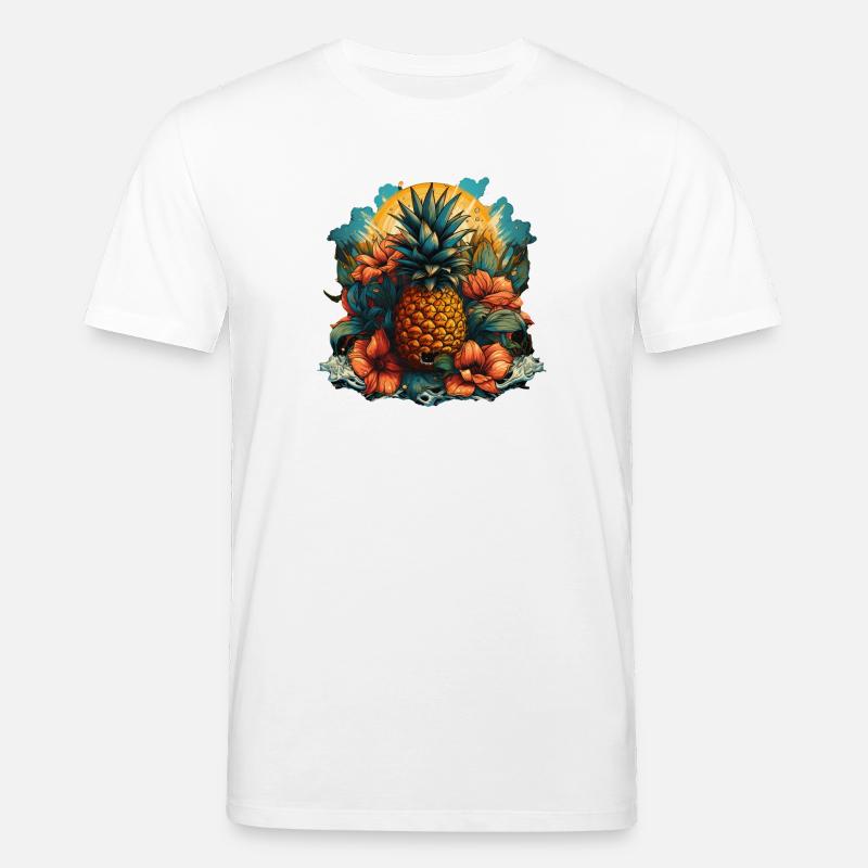 Ananas - Stanley/Stella Unisex Bio-T-Shirt CREATOR  - Weiß
