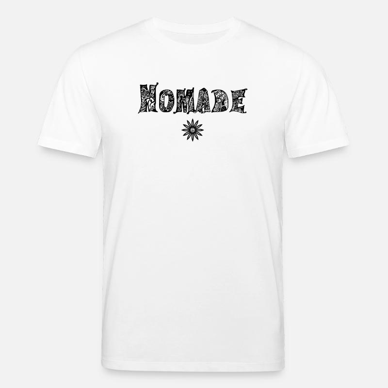 Nomade (en noir) - T-shirt bio CREATOR Stanley/Stella Unisexe - blanc