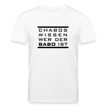 Chabos savent qui est le Babo est - T-shirt bio CREATOR Stanley/Stella Unisexe - blanc - Devant - Alina (178cm) & Michal (187cm)