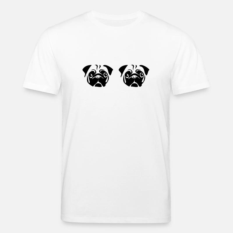 Möpse - Stanley/Stella Unisex Bio-T-Shirt CREATOR  - Weiß