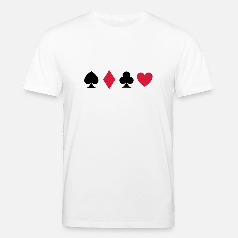 Carte de Poker - T-shirt bio CREATOR Stanley/Stella Unisexe - blanc