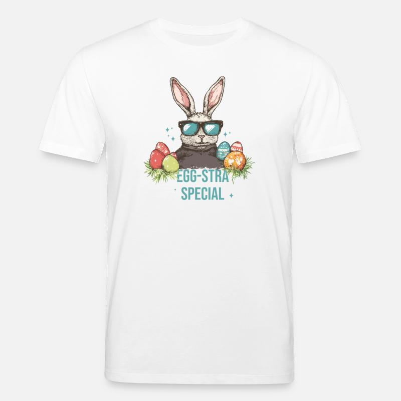 Egg-stra Special Easter Eggs - Stanley/Stella CREATOR Unisex Organic T-Shirt - white
