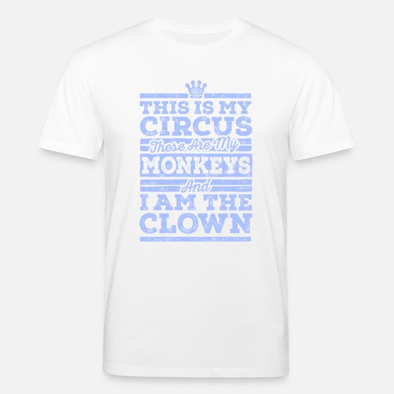 Mon cirque mes singes - T-shirt bio CREATOR Stanley/Stella Unisexe - blanc