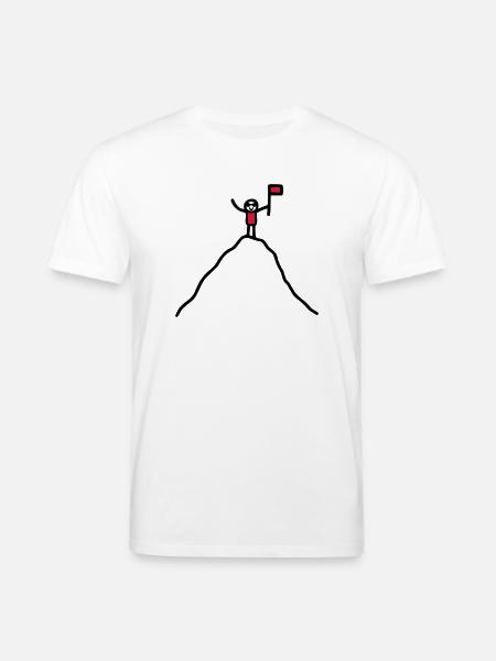 Auf dem Berg - V2 - Stanley/Stella Unisex Bio-T-Shirt CREATOR  - Weiß