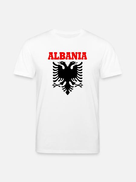 Albanien - Stanley/Stella CREATOR økologisk unisex-T-shirt - hvid
