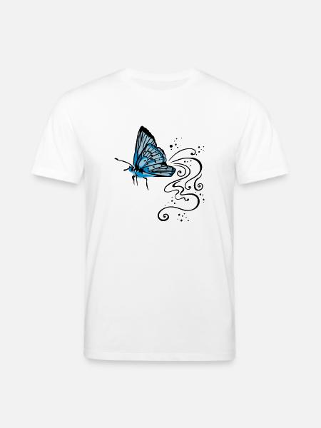 Schmetterling - Stanley/Stella Unisex Bio-T-Shirt CREATOR  - Weiß