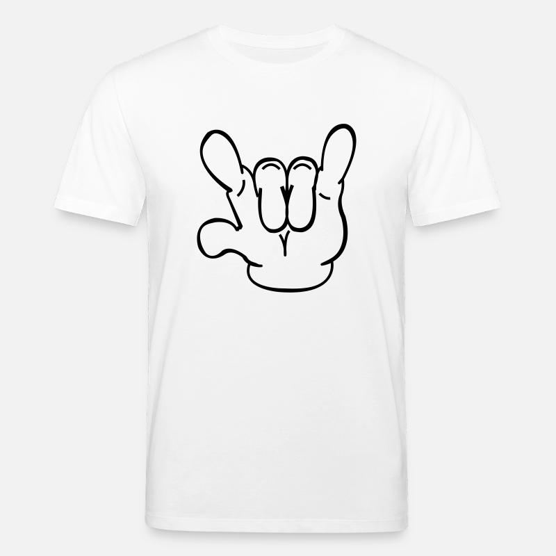 devil_hand - T-shirt bio CREATOR Stanley/Stella Unisexe - blanc