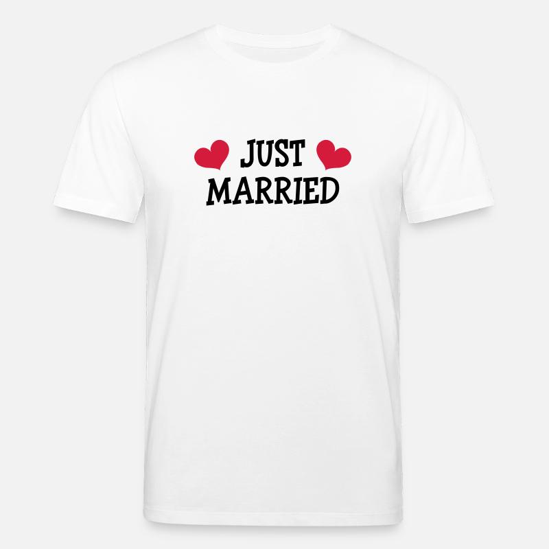 Just Married - Wedding - Stanley/Stella Unisex Bio-T-Shirt CREATOR  - Weiß