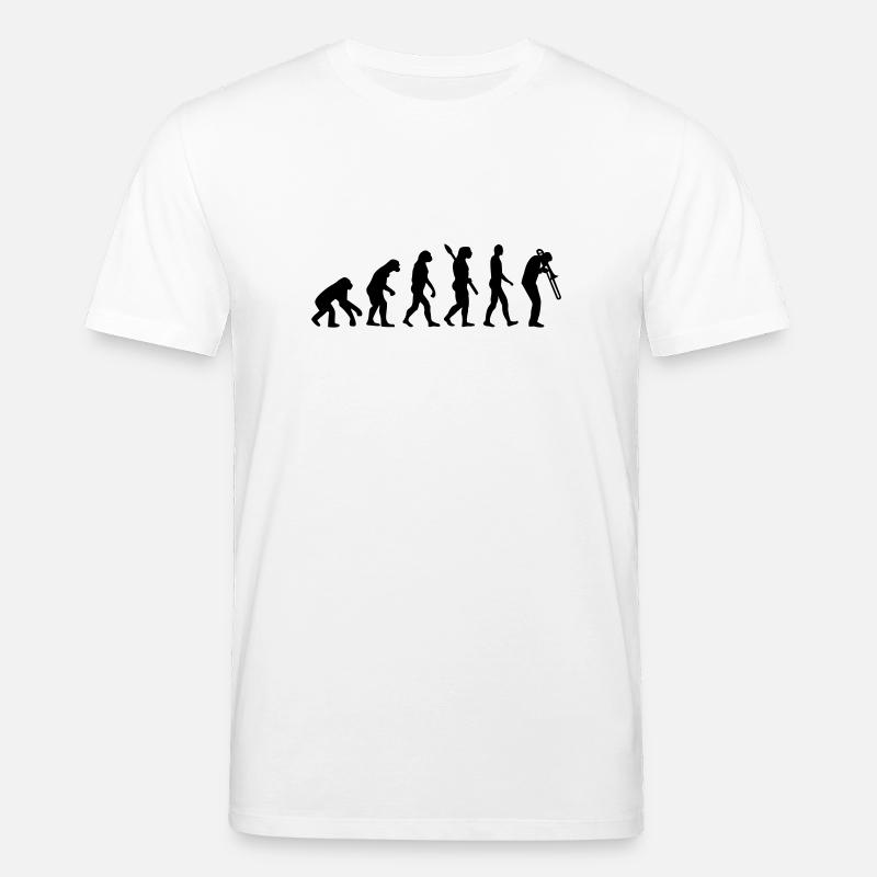 Evolution Trombone - Stanley/Stella CREATOR Unisex Organic T-Shirt - white
