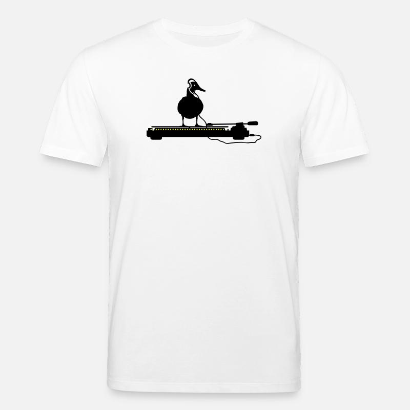 disco duck turntable - Stanley/Stella Unisex Bio-T-Shirt CREATOR  - Weiß