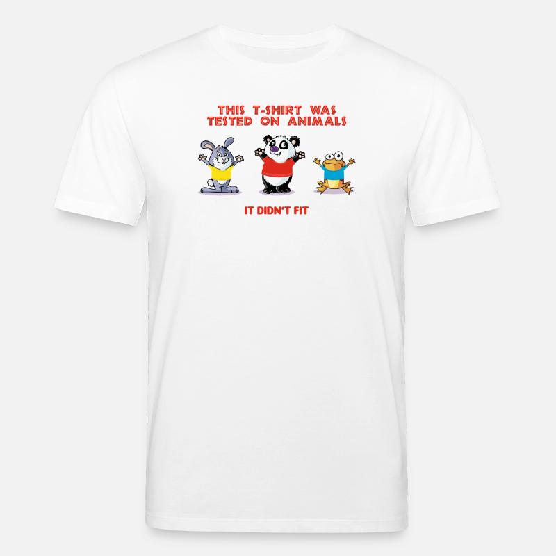 This tshirt was tested on animals - Stanley/Stella Unisex Bio-T-Shirt CREATOR  - Weiß