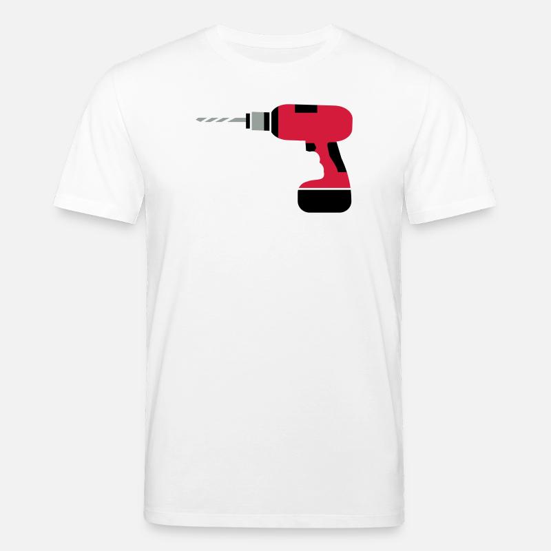 Une perceuse sans fil - T-shirt bio CREATOR Stanley/Stella Unisexe - blanc