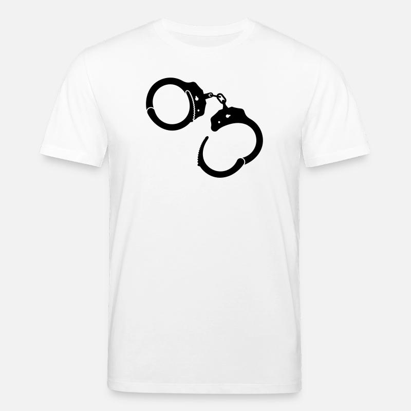 Handschellen Handcuffs - Stanley/Stella Unisex Bio-T-Shirt CREATOR  - Weiß