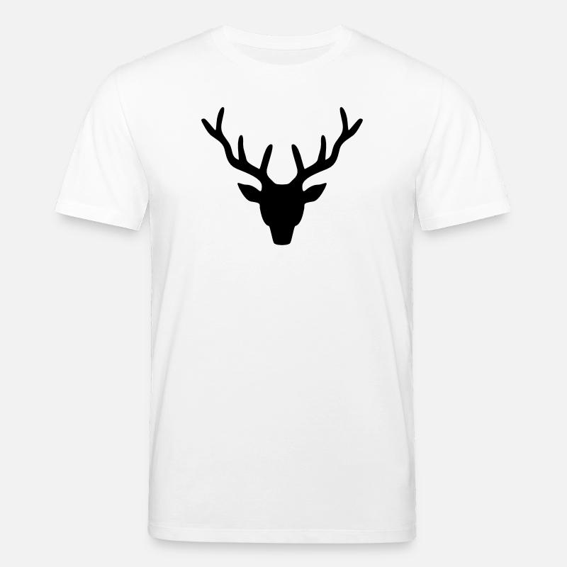 Hirschgeweih - Stanley/Stella Unisex Bio-T-Shirt CREATOR  - Weiß