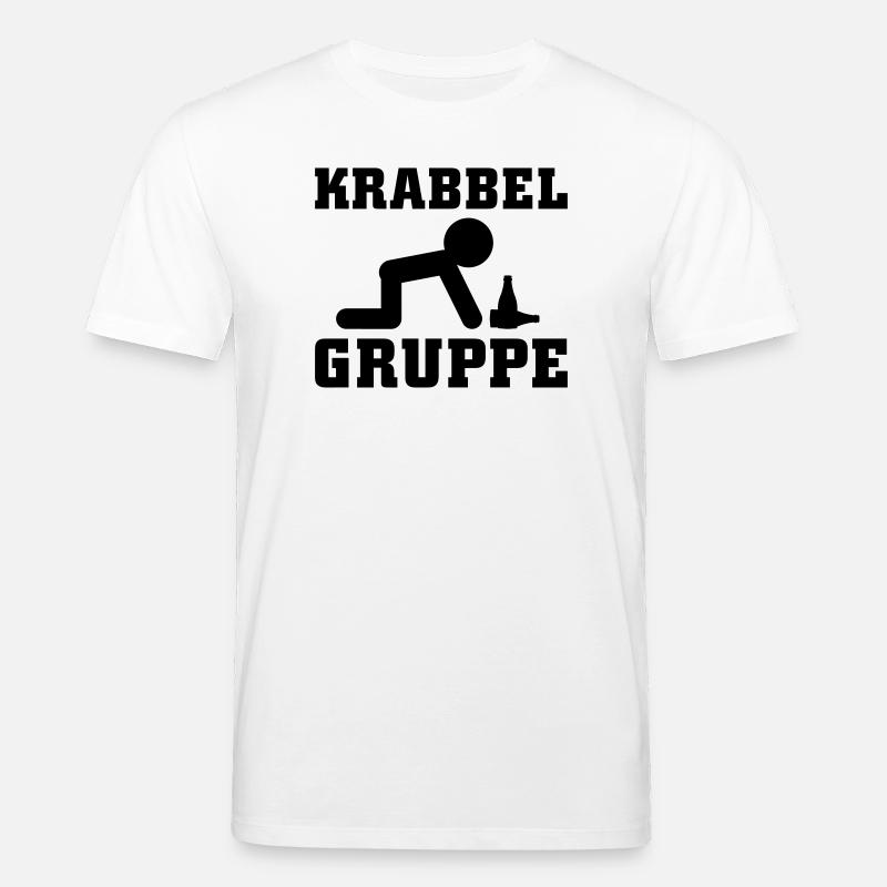 Krabbel Gruppe Alkohol - Stanley/Stella Unisex Bio-T-Shirt CREATOR  - Weiß