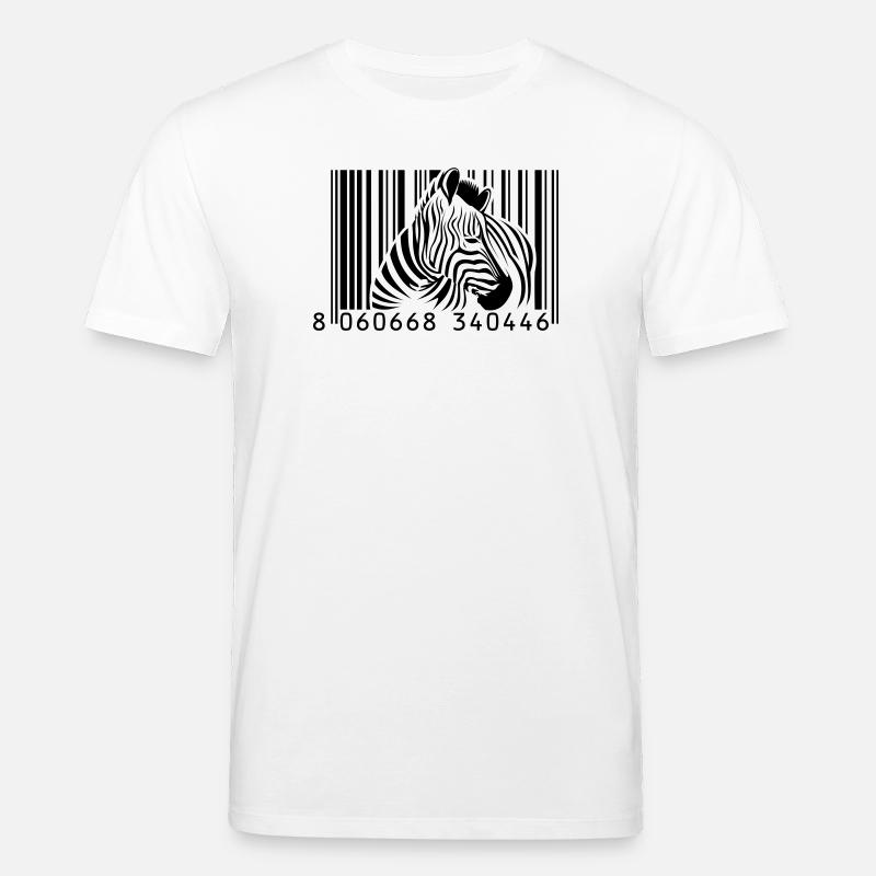 Barcode Zebra - Stanley/Stella Unisex Bio-T-Shirt CREATOR  - Weiß