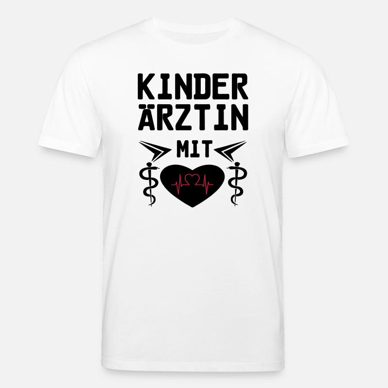 Kinderärztin mit Herz Geschenk - Stanley/Stella Unisex Bio-T-Shirt CREATOR  - Weiß