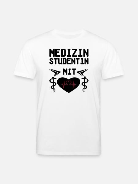 Medizinstudentin mit Herz Geschenk - Stanley/Stella Unisex Bio-T-Shirt CREATOR  - Weiß