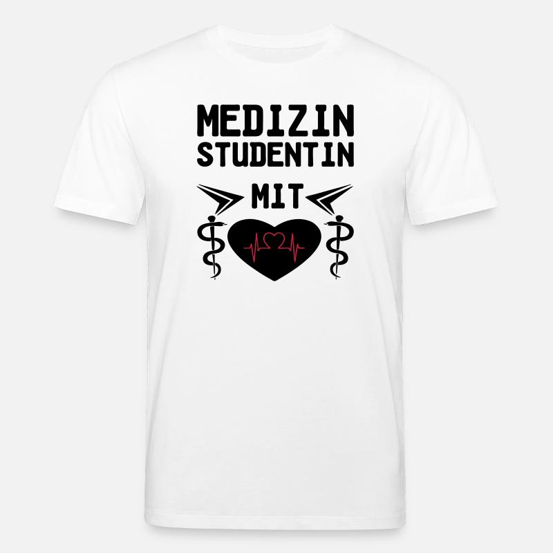 Medizinstudentin mit Herz Geschenk - Stanley/Stella Unisex Bio-T-Shirt CREATOR  - Weiß