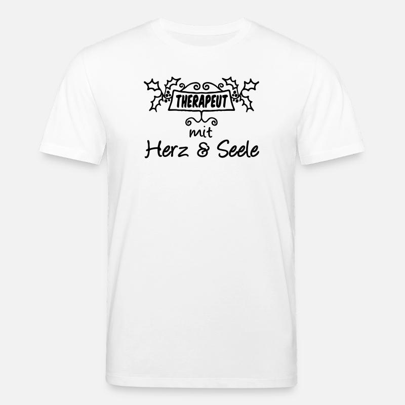Therapeut - Herz & Seele Geschenk - Stanley/Stella Unisex Bio-T-Shirt CREATOR  - Weiß