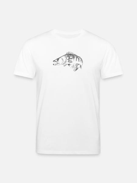 pike-perch - Stanley/Stella CREATOR Unisex Organic T-Shirt - white