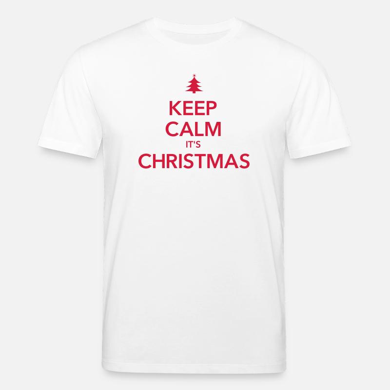 KEEP CALM IT'S CHRISTMAS Weihnachten - Stanley/Stella Unisex Bio-T-Shirt CREATOR - Weiß