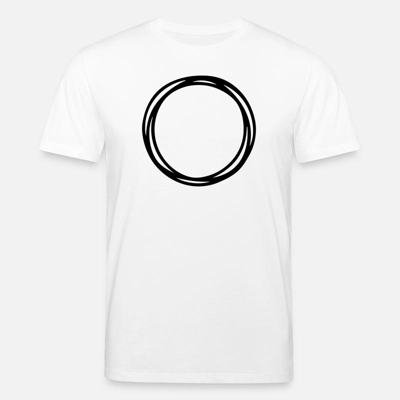 Kreise und Kreise - Stanley/Stella Unisex Bio-T-Shirt CREATOR  - Weiß