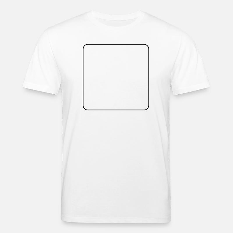 Rechteck abgerundete Ecke - Stanley/Stella Unisex Bio-T-Shirt CREATOR  - Weiß