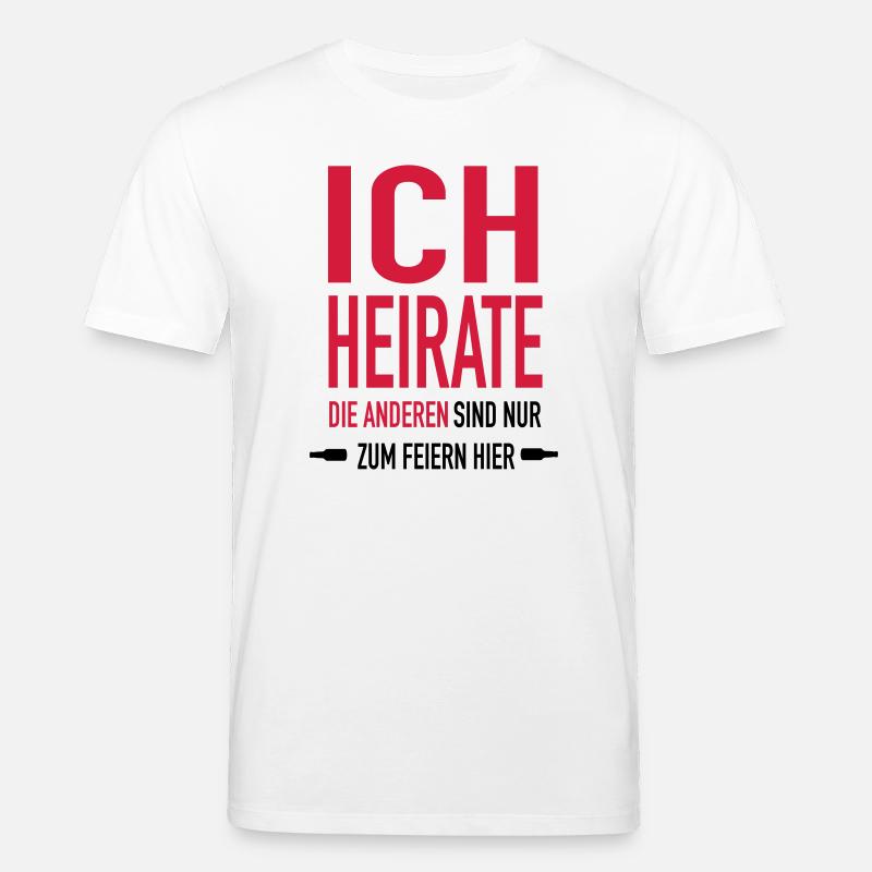 ich Heirate x1 - Stanley/Stella Unisex Bio-T-Shirt CREATOR  - Weiß