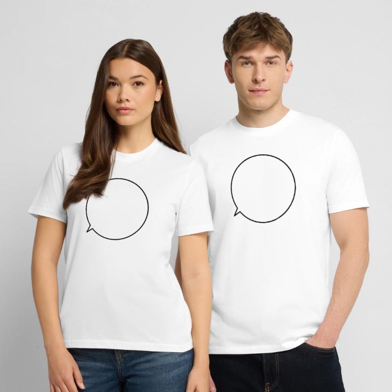 Speech bubble request text customizable Stanley/Stella CREATOR Unisex Organic T-Shirt
