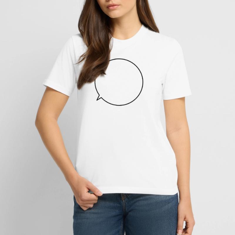 Speech bubble request text customizable Stanley/Stella CREATOR Unisex Organic T-Shirt