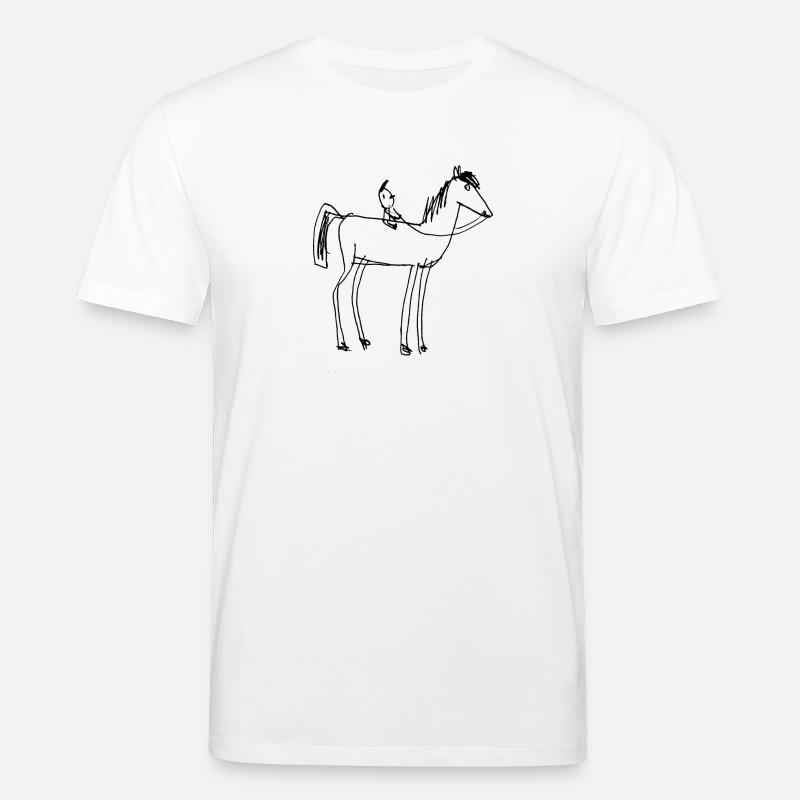Ausritt auf dem Pferdchen - Stanley/Stella Unisex Bio-T-Shirt CREATOR - Weiß