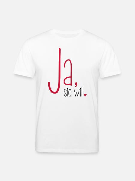 Ja sie will Junggesellin Junggesellenabschied - Stanley/Stella Unisex Bio-T-Shirt CREATOR  - Weiß