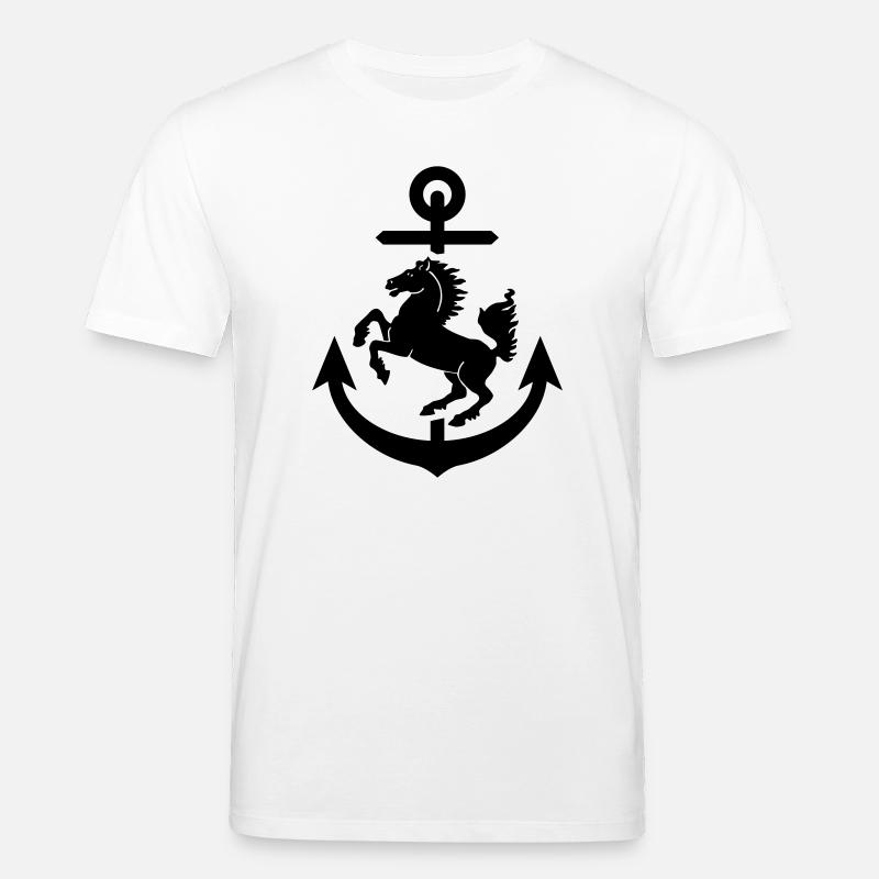 Stuttgart Wappen Anker, Stuttgarter - Stanley/Stella Unisex Bio-T-Shirt CREATOR  - Weiß