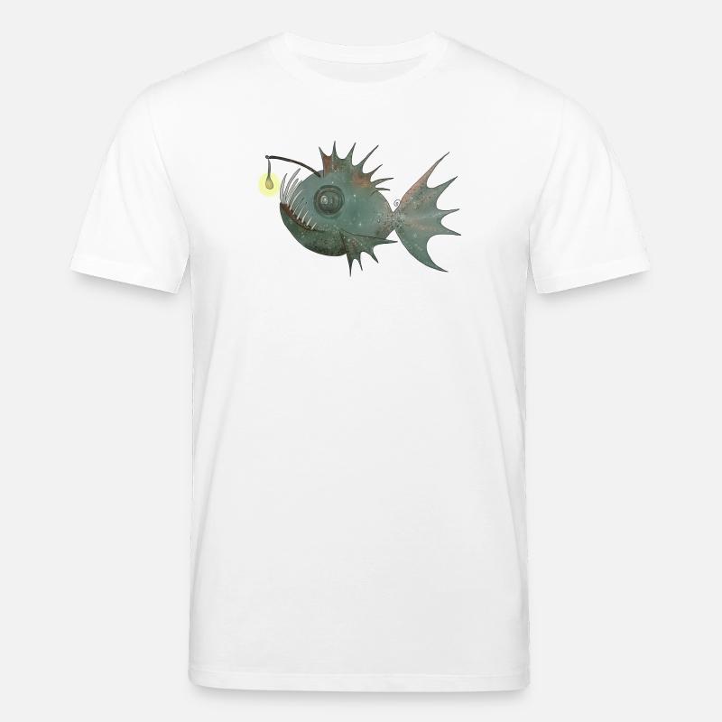Anglerfisch - Stanley/Stella Unisex Bio-T-Shirt CREATOR  - Weiß