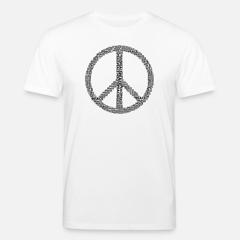 Peace Friedenssymbol - Stanley/Stella Unisex Bio-T-Shirt CREATOR  - Weiß