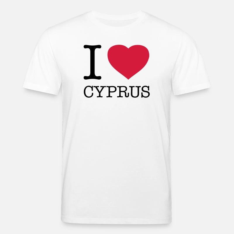 I LOVE CYPRUS Zypern - Stanley/Stella Unisex Bio-T-Shirt CREATOR  - Weiß