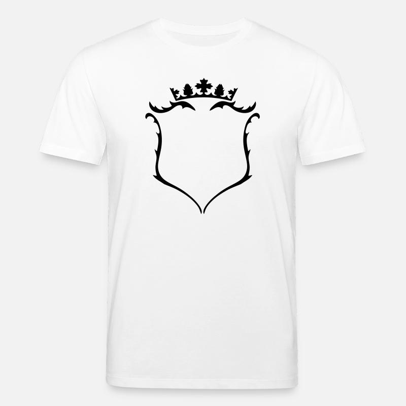Un blason avec une couronne - T-shirt bio CREATOR Stanley/Stella Unisexe - blanc