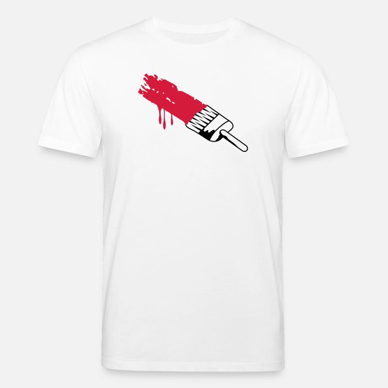 Pinsel mit Farbe - Stanley/Stella Unisex Bio-T-Shirt CREATOR  - Weiß