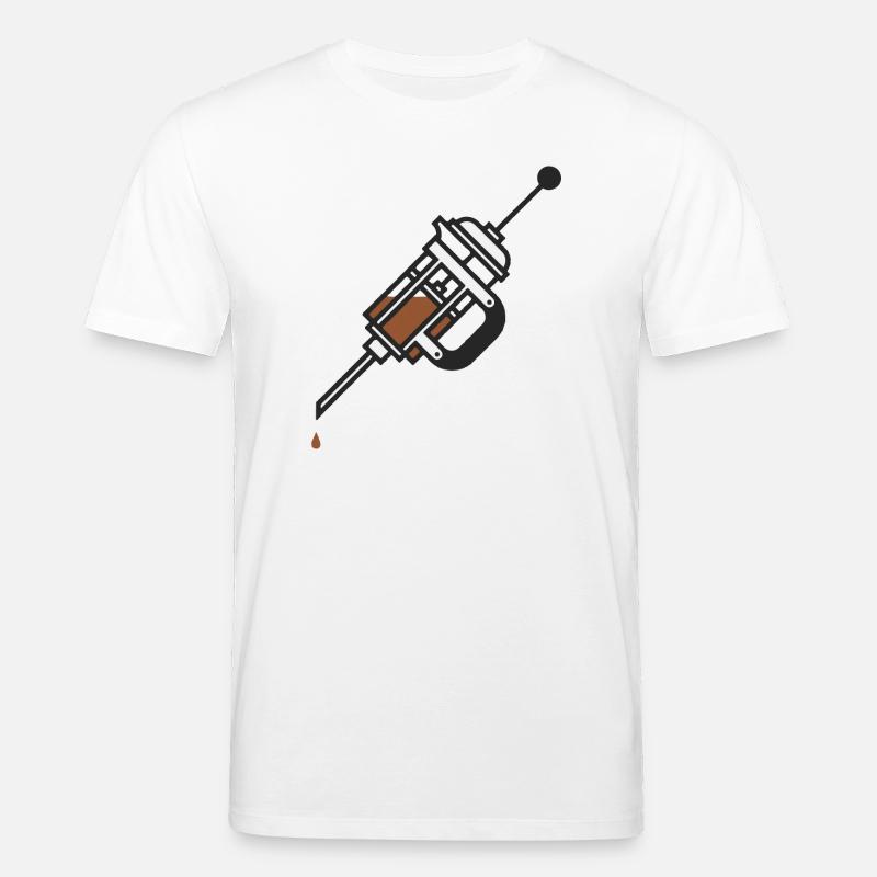 Kaffee Kaffee Kaffee - Stanley/Stella Unisex Bio-T-Shirt CREATOR  - Weiß