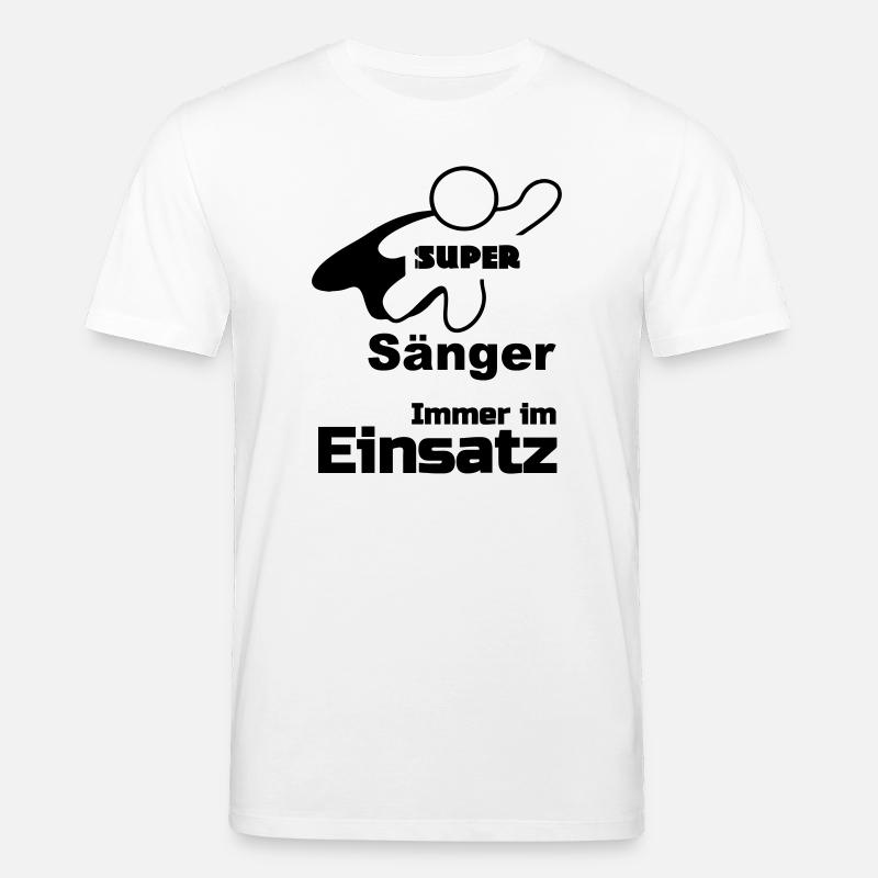 Super Sänger, Musik,Berufe, Sprüche, Geschenk - Stanley/Stella Unisex Bio-T-Shirt CREATOR  - Weiß