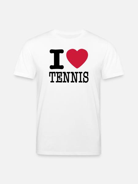 i love tennis - Stanley/Stella CREATOR Unisex Organic T-Shirt - white