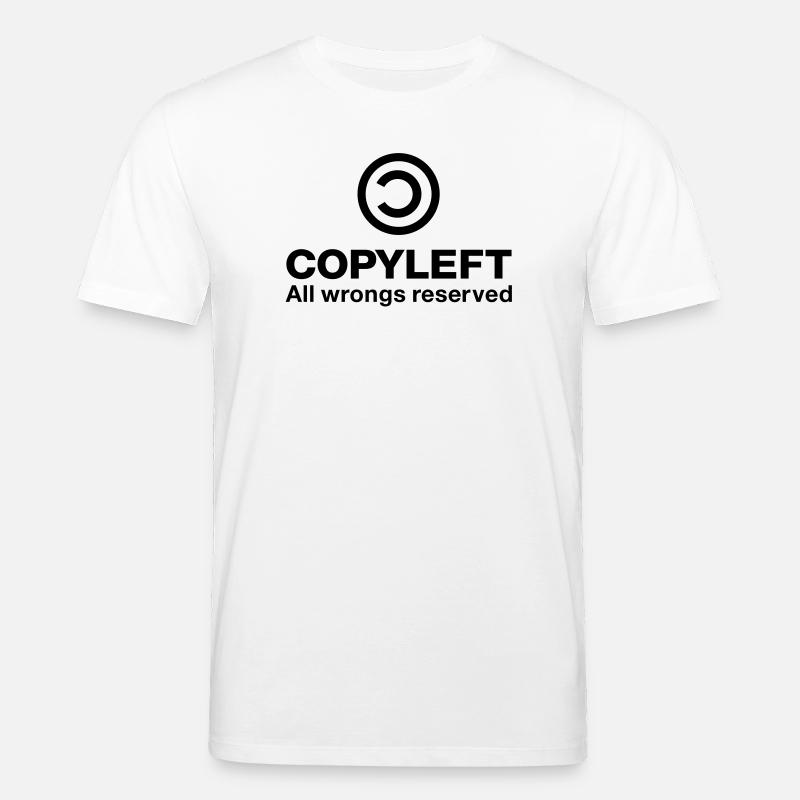 Copyleft Alle Unrecht vorbehalten - Stanley/Stella Unisex Bio-T-Shirt CREATOR - Weiß