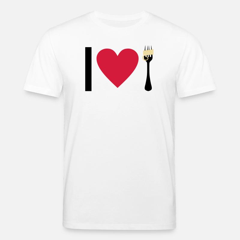 I love Pasta - Stanley/Stella Unisex Bio-T-Shirt CREATOR - Weiß