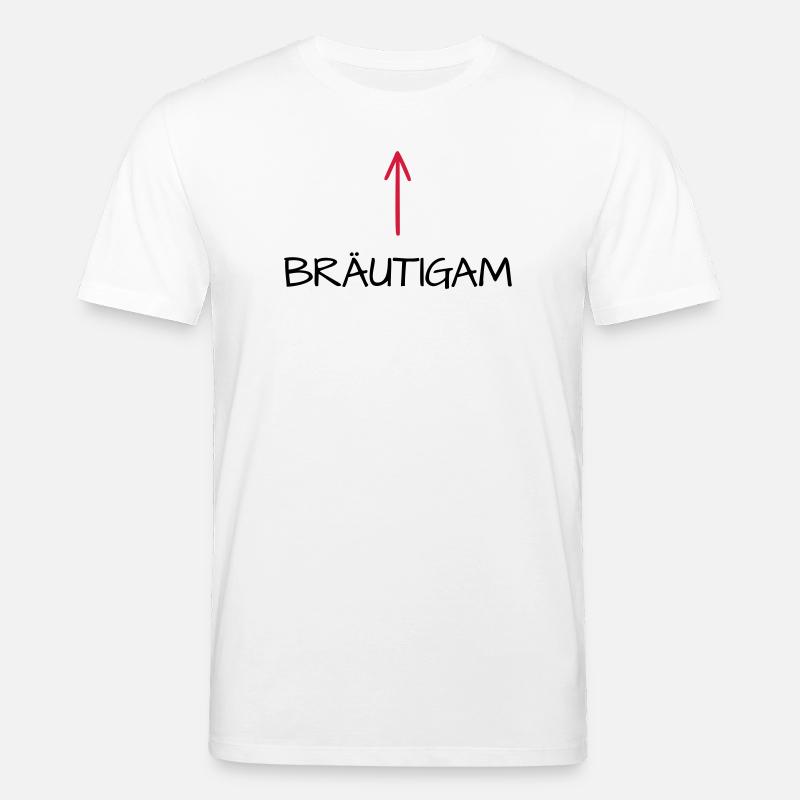 Bräutigam Junggesellenabschied Pfeil - Stanley/Stella Unisex Bio-T-Shirt CREATOR  - Weiß