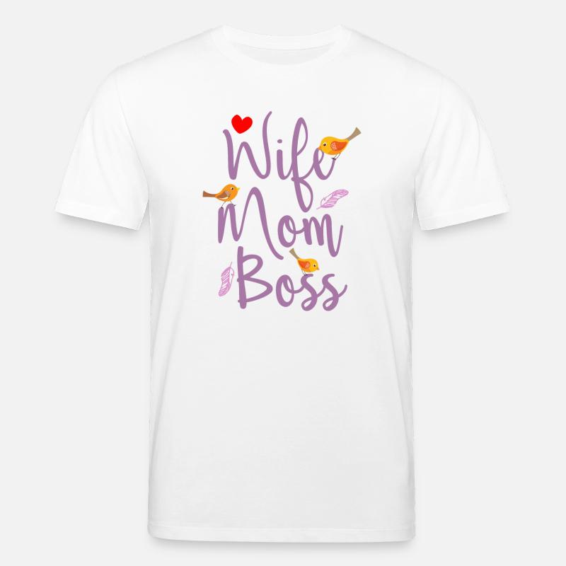 Frau Mutter Chef - Stanley/Stella Unisex Bio-T-Shirt CREATOR  - Weiß