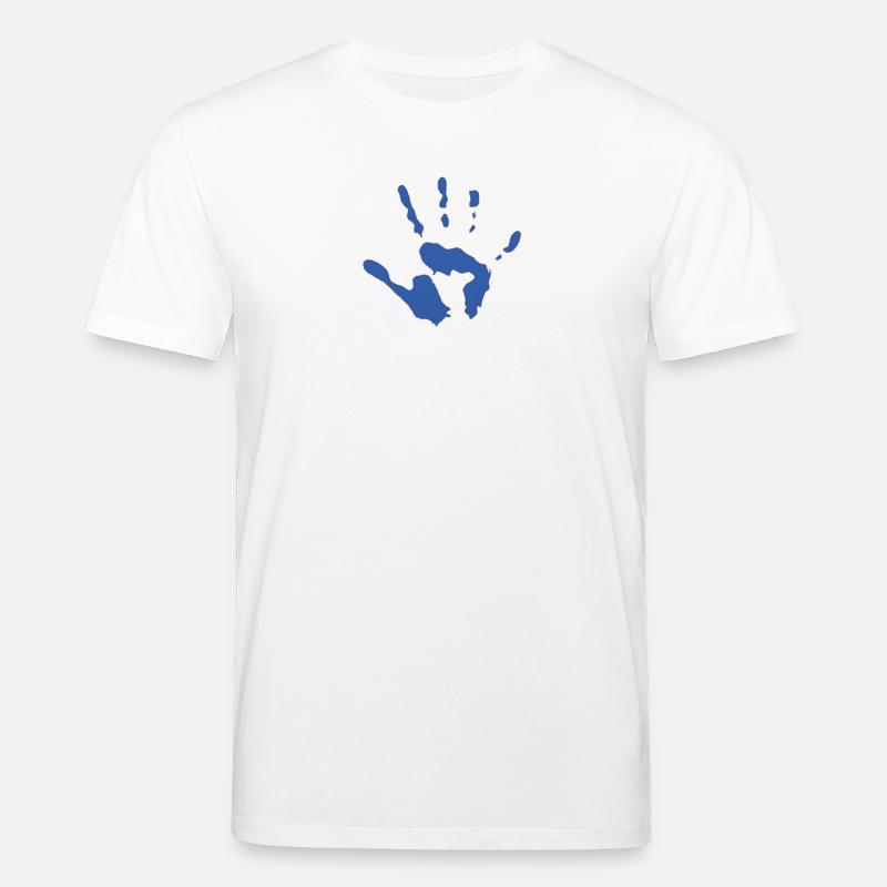 Empreinte de main - T-shirt bio CREATOR Stanley/Stella Unisexe - blanc