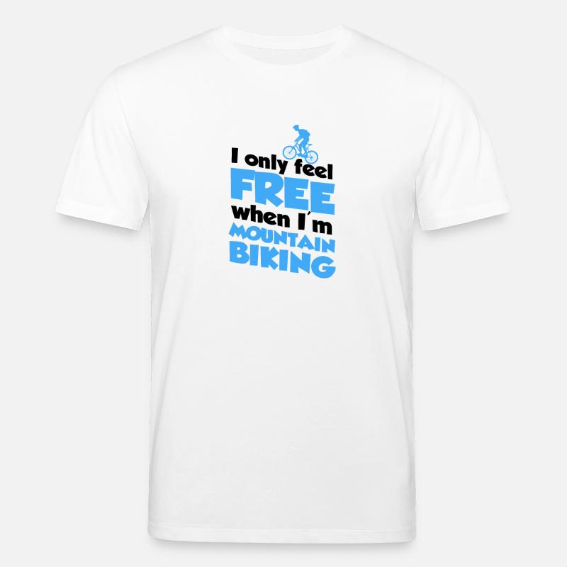 VTT, vélo, vélo, vélo, vélo - T-shirt bio CREATOR Stanley/Stella Unisexe - blanc