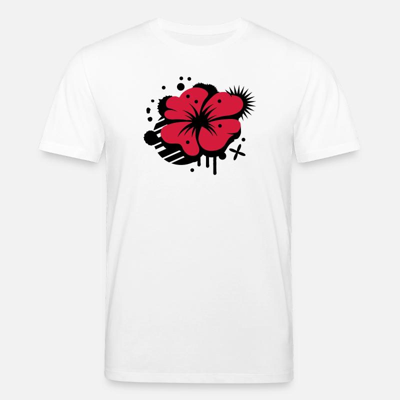 Un coquelicot comme un graffiti - T-shirt bio CREATOR Stanley/Stella Unisexe - blanc